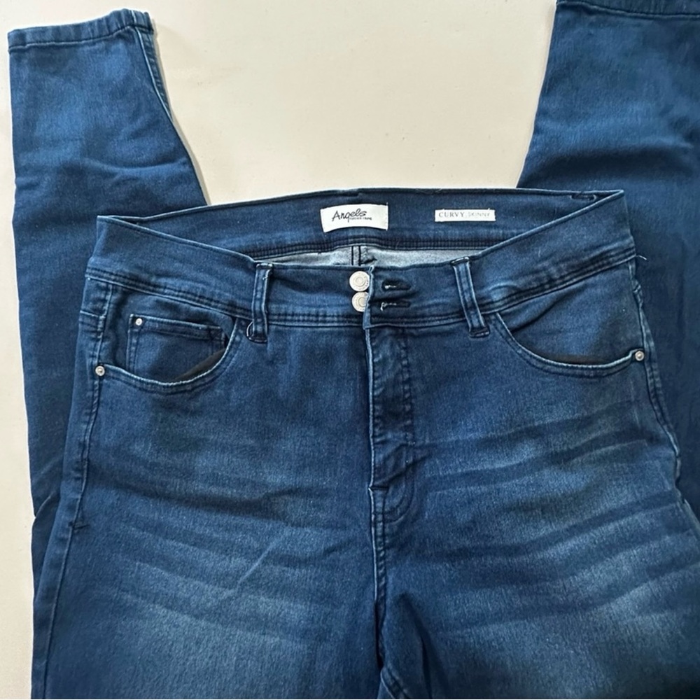 Angels Forever Young Curvy Skinny Jeans in Dark Blue